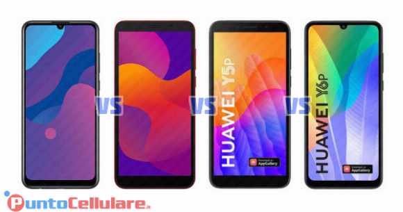 Confronto  Honor 9A VS  Honor 9S VS Huawei Y5p VS Huawei Y6p