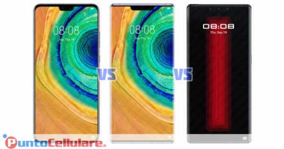 Confronto Huawei Mate 30 VS Mate 30 Pro VS Mate 30 RS Porsche Design