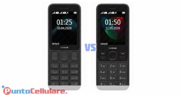 Confronto Nokia 125 VS Nokia 150 (2020)