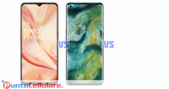 Confronto Oppo A72 VS Find X2 Lite VS Find X2 Pro