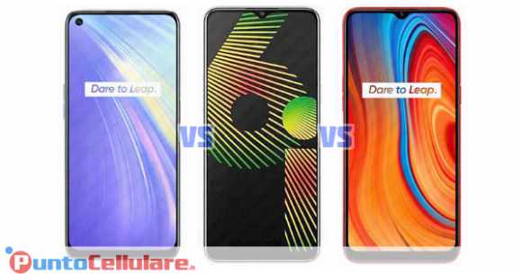 Confronto Realme 6 VS Realme 6i VS Realme C3