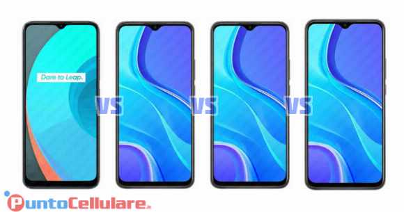 Confronto Realme C11 VS Xiaomi Redmi 9 VS Xiaomi Redmi 9A VS Xiaomi Redmi 9C