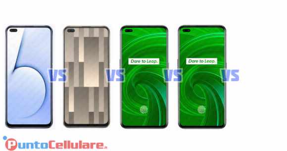 Confronto Realme X50 5G VS X50 5G Master Edition VS X50 Pro 5G VS X50 Pro Player Edition VS X5m 5G