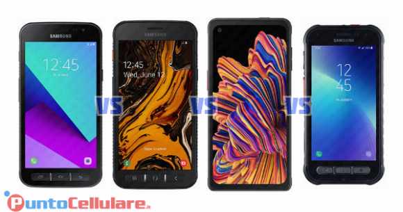 Confronto Samsung Galaxy XCover 4 VS Galaxy XCover 4s VS Galaxy XCover Pro VS Galaxy XCover FieldPro