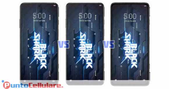 Confronto Xiaomi Black Shark 5 VS Black Shark 5 Pro VS Black Shark 5 RS