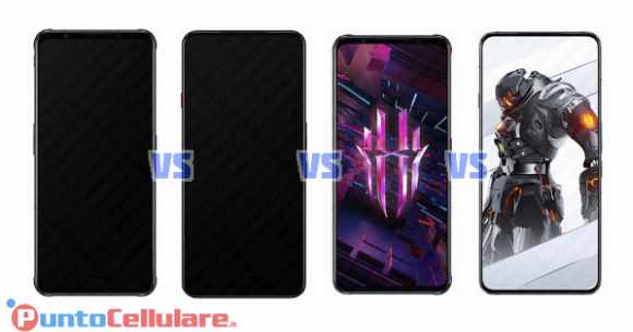 Confronto  Nubia Red Magic 7 VS  Nubia Red Magic 7 Pro VS  Nubia Red Magic 7s VS  Nubia Red Magic 7s Pro