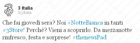 3 Italia nuovo iPad