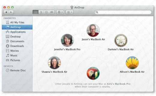 AirDrop su iOS 7