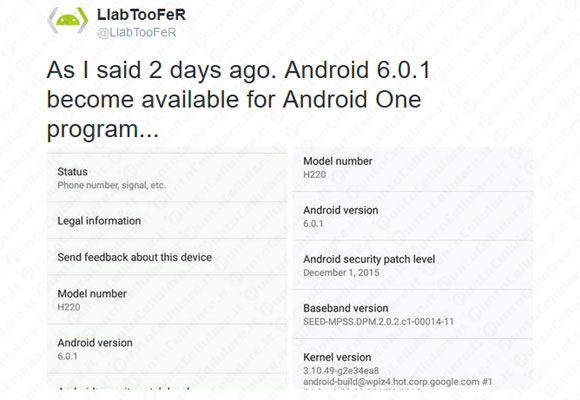 Android 6.0.1 Marshmallow