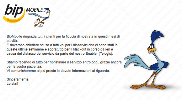 Bip Mobile fallimento