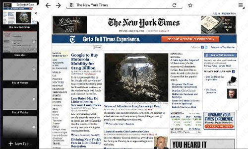 Firefox per tablet Android