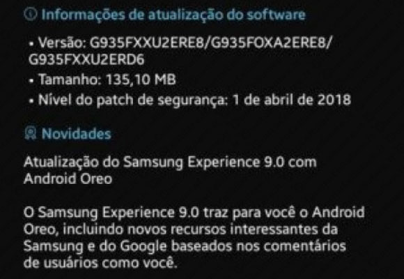 Galaxy S7 Android Oreo