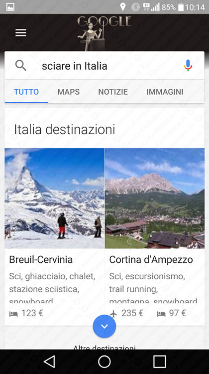 Google Destinations