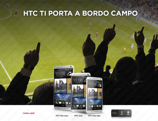 HTC ti porta a bordo campo