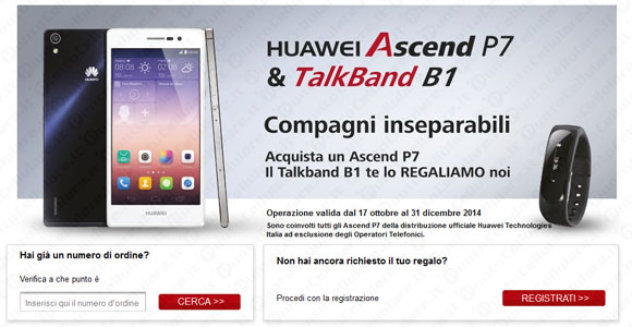 Huawei Ascend P7 TalkBand B1