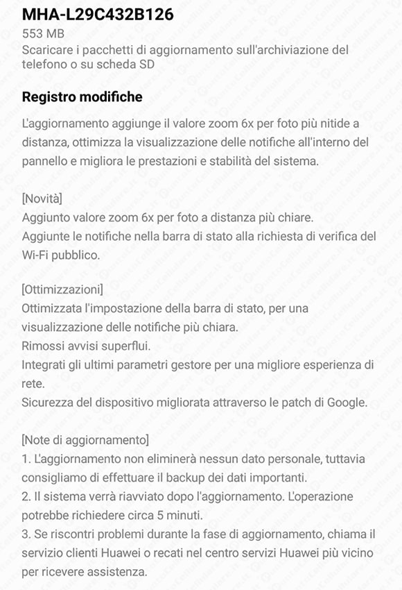 Huawei Mate 9 MHA L20C432B126