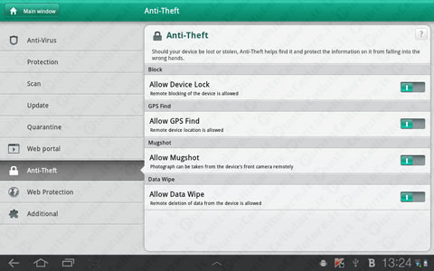 Kaspersky Tablet Security