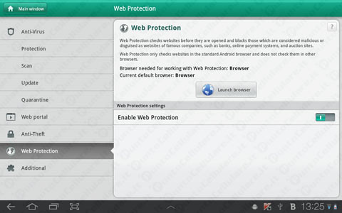 Kaspersky Tablet Security