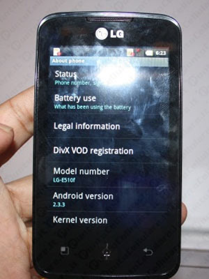 LG E510 Univa