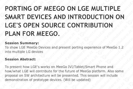 LG Electronics MeeGo