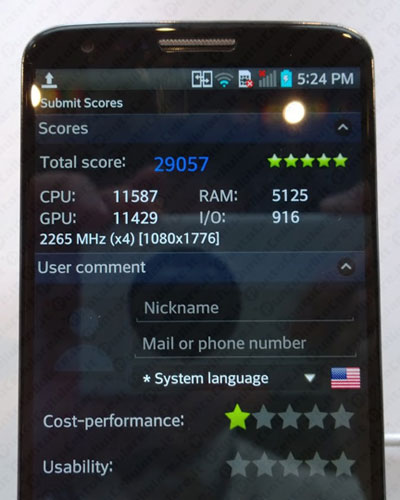 LG G2 benchmark