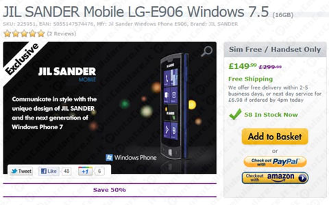 LG Jil Sander Mobile
