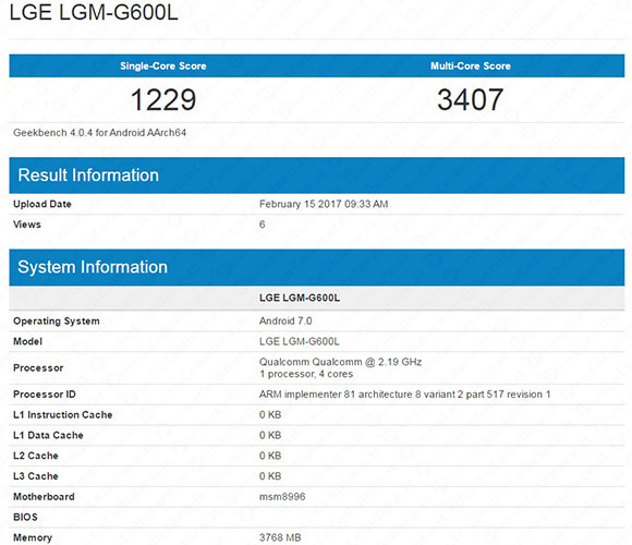 LGU S997 LGM G600L