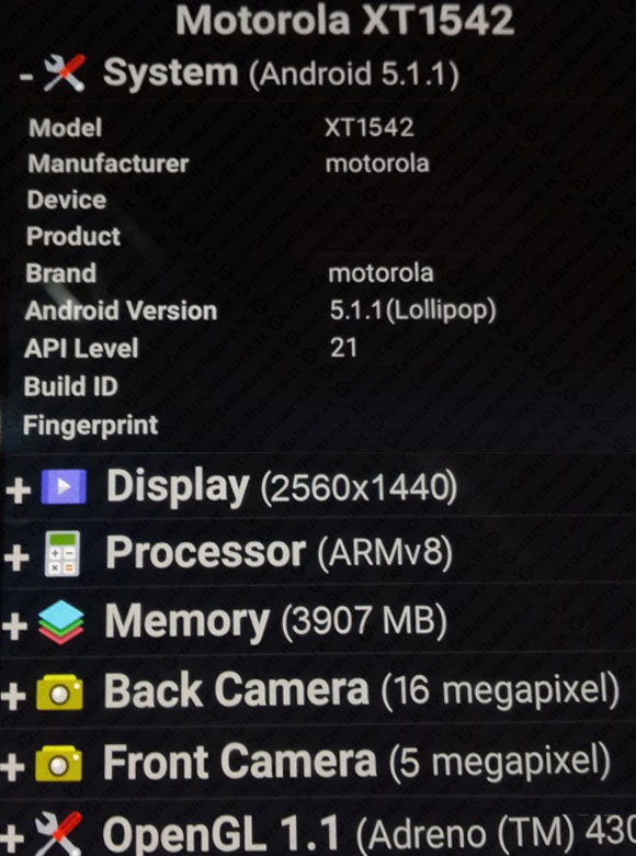 Motorola Moto X 2015