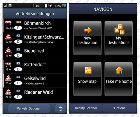 Navigon su Samsung Bada