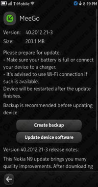 Nokia N9 MeeGo PR 1.3