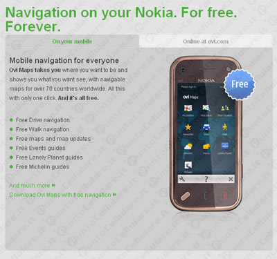 Nokia Ovi Maps gratis