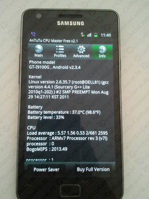 Samsung GT i9100G Galaxy S II