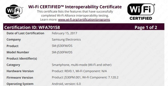 Samsung Galaxy J5 2017
