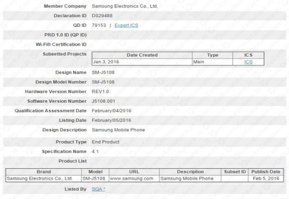Samsung Galaxy J7 2016 e Galaxy J5 20