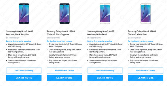 Samsung Galaxy Note 5