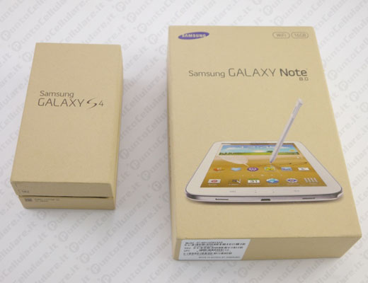 Samsung Galaxy S 4 e Galaxy Note 8.0