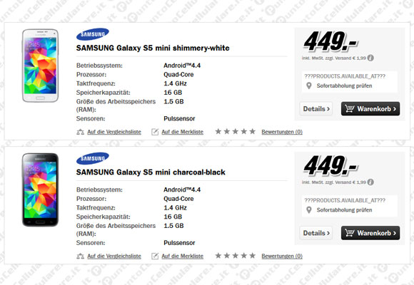 Samsung Galaxy S 5 Mini