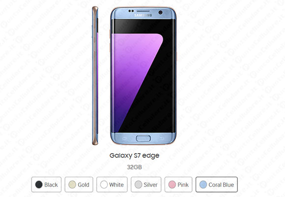 Samsung Galaxy S7 Edge Blue Coral