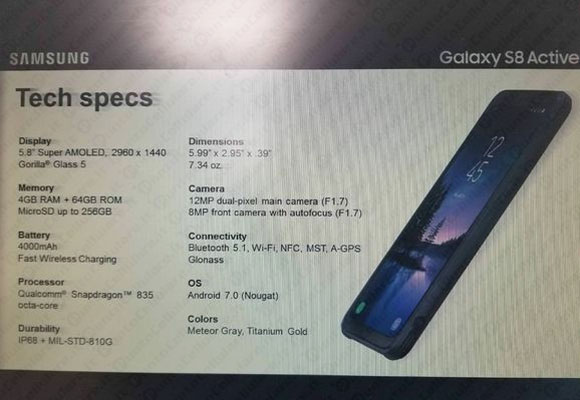 Samsung Galaxy S8 Active