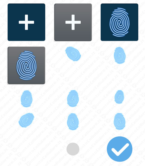 Samsung Galaxy lettore impronte digitali