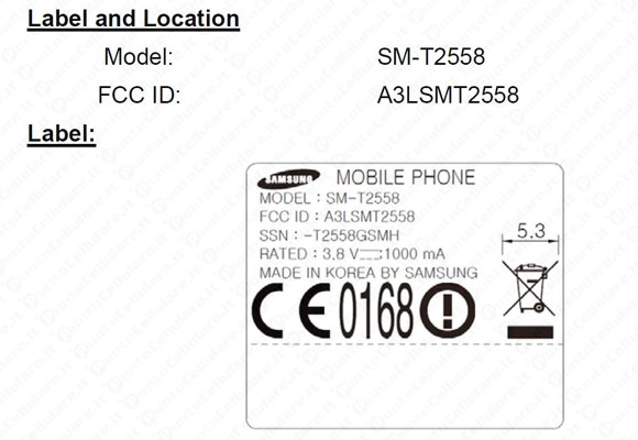 Samsung SM T2558