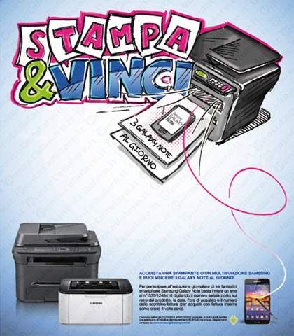 Samsung Stampa e Vinci