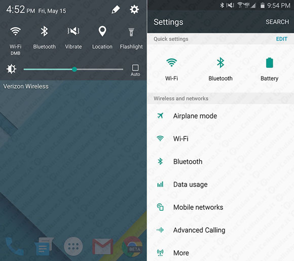 Samsungt ema Material Design