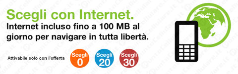 3 - Internet gratis per i clienti prepagati, con 'Scegli con Internet'