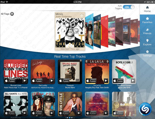 Shazam per iPad