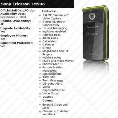 Sony Ericsson TM506 Bella