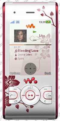 Sony Ericsson W595 Cosmopolitan Flower E