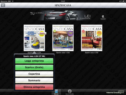 Spazio Casa su iPad