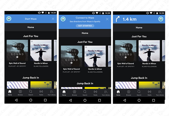 Spotify e Waze