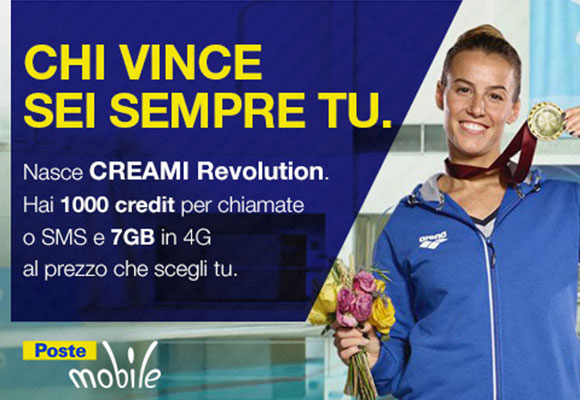 PosteMobile - Tania Cagnotto nello spot di 'Creami Revolution'